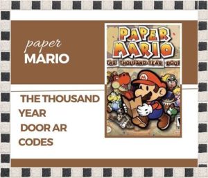 paper mario the thousand year door ar codes