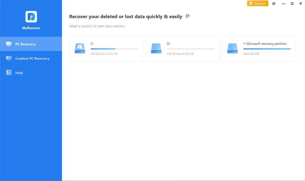 Download and install MyRecover