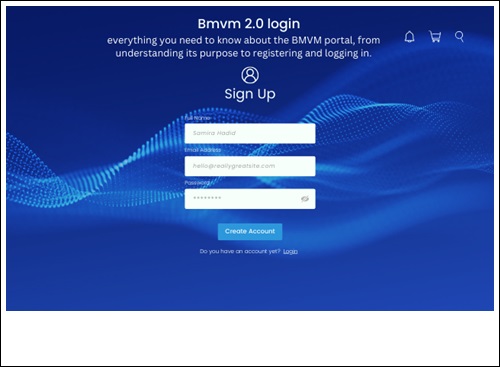 bmvm 2.0 login